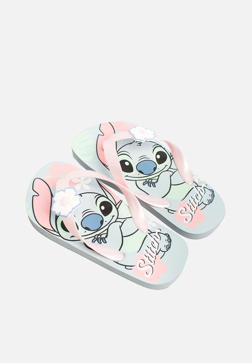 Character Group - Stitch Flip flops -lilac & pink