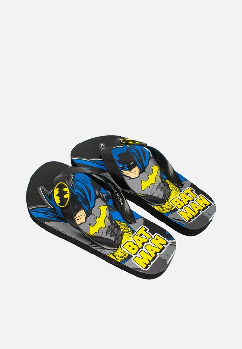 Character Group - Batman Flip Flops - Black & yellow