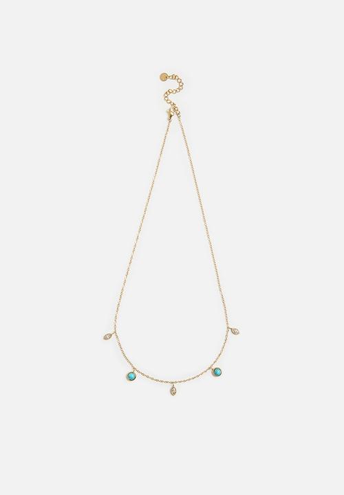 Zoe on Trend - Elegant Drop-Necklace - Gold