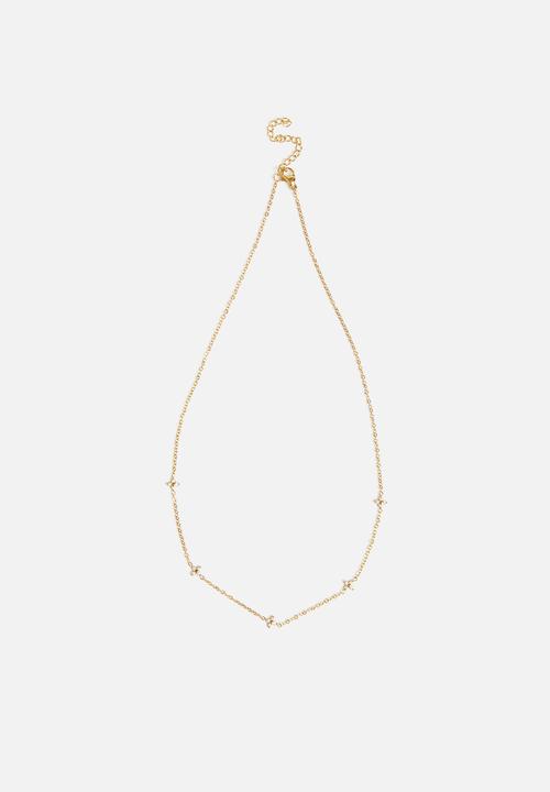 Zoe on Trend - Trendy Designer Necklace - Gold