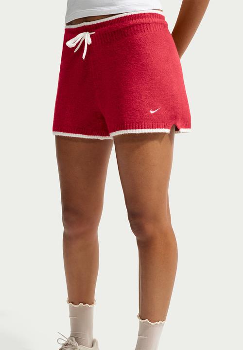 Nike - W Nk Eknit Short - Tough Red/White/White