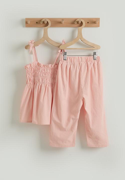 Pop Candy - Spaghetti top and pants - pastel pink