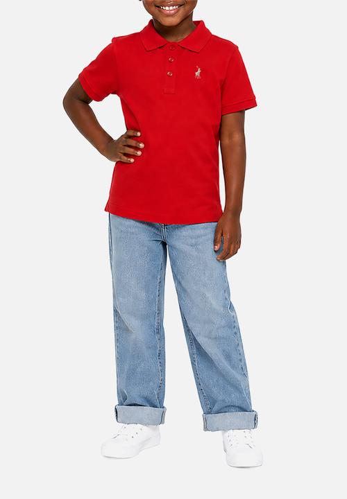 POLO - Girls Nina Ss Golfer - Red