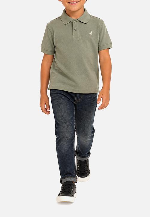 POLO - Boys Austin Ss Golfer - Thyme