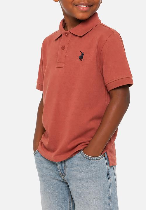 POLO - Boys Austin Ss Golfer - Rosewood