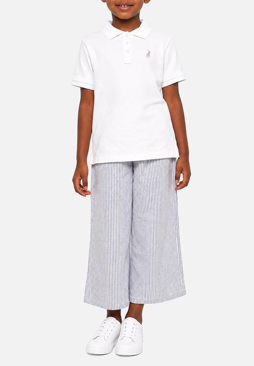 POLO - Girls Nina Short sleeve Golfer - White