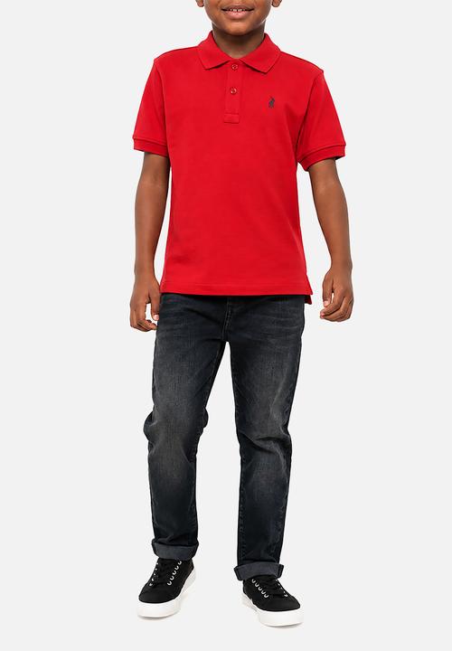 POLO - Boys Austin Short sleeve Golfer - Red