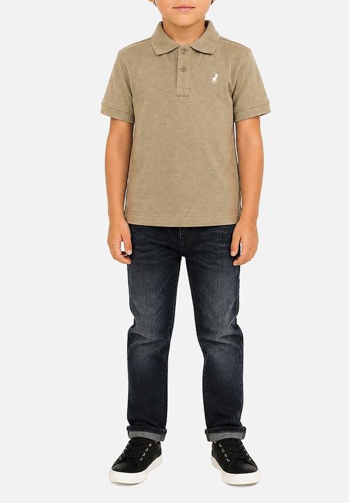 POLO - Boys Austin Short sleeve Golfer - Olive