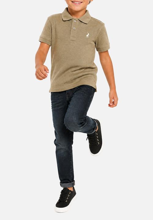 POLO - Boys Austin Short sleeve Golfer - Olive