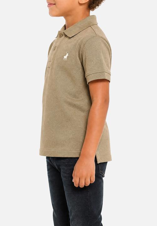 POLO - Boys Austin Short sleeve Golfer - Olive