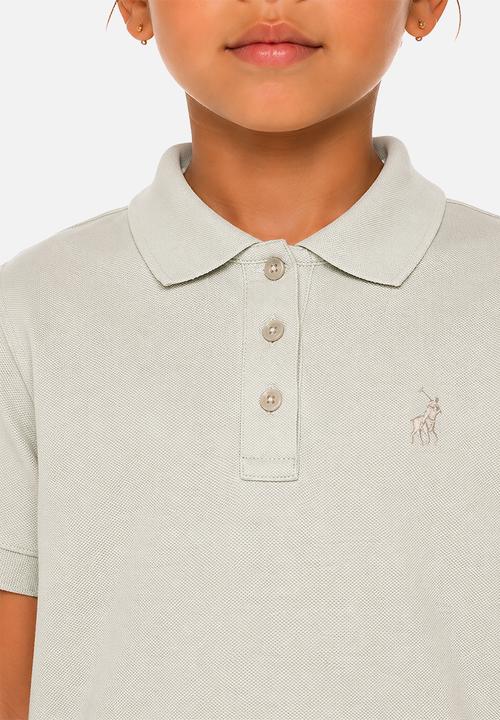 POLO - Girls Nina Ss Golfer - Cool Sage