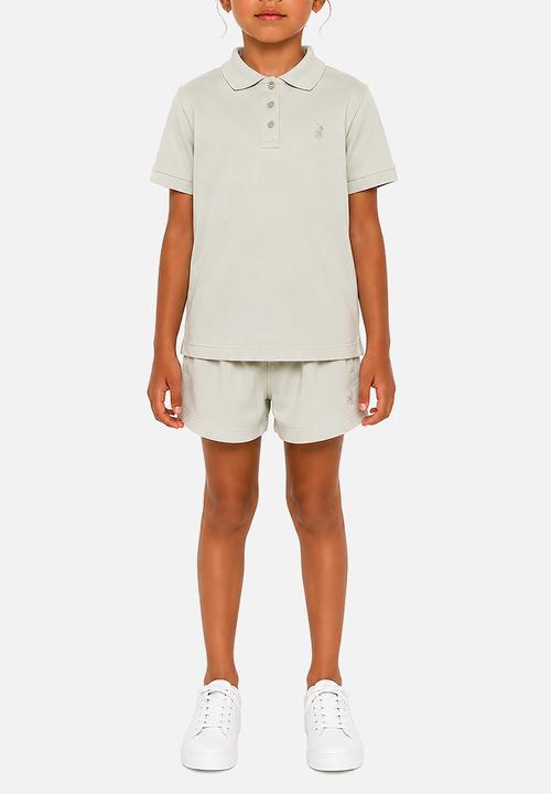 POLO - Girls Nina Ss Golfer - Cool Sage