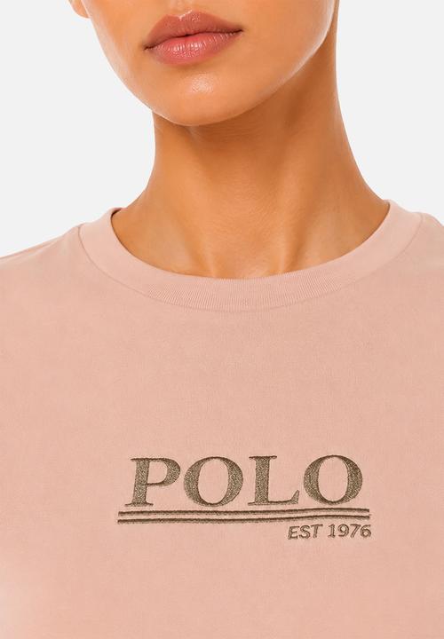 POLO - Wmn Ava Short sleeve Embroidered T-Shirt - Blush