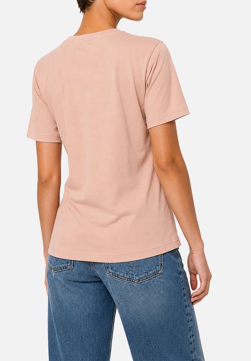 POLO - Wmn Ava Short sleeve Embroidered T-Shirt - Blush