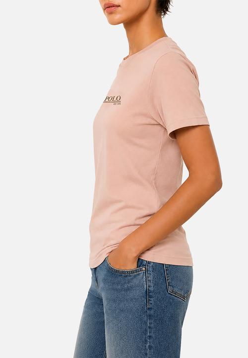 POLO - Wmn Ava Short sleeve Embroidered T-Shirt - Blush