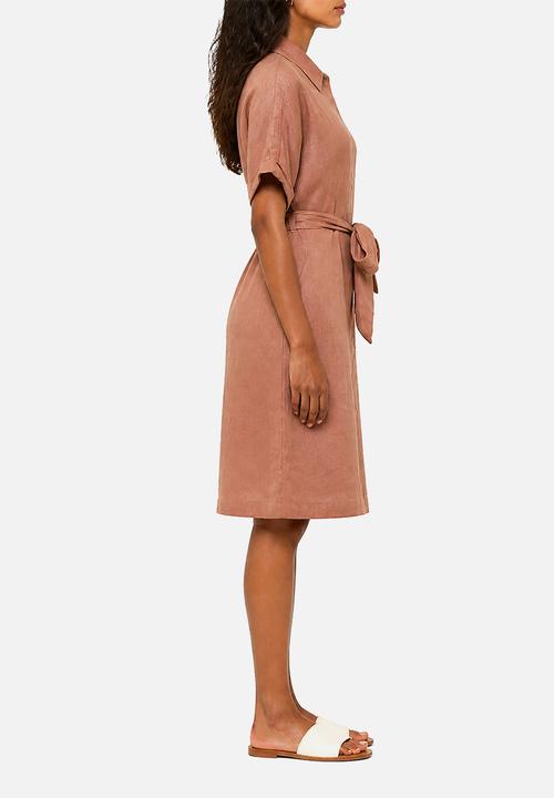 POLO - Wmn Tumi Drop Sleeve Linen Dress - Rose