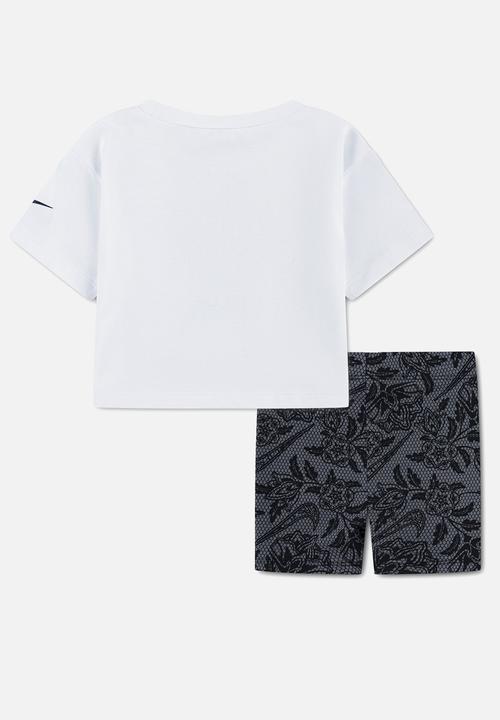 Nike - Nkg Lace It Up Bike Short Set - Black & White
