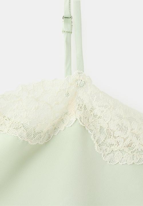 MANGO - Top delicat - light/pastel green