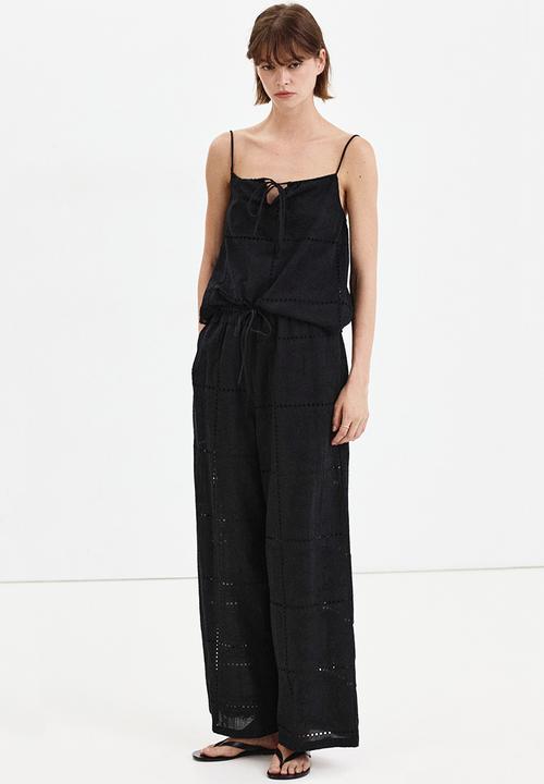 MANGO - Top shola - black