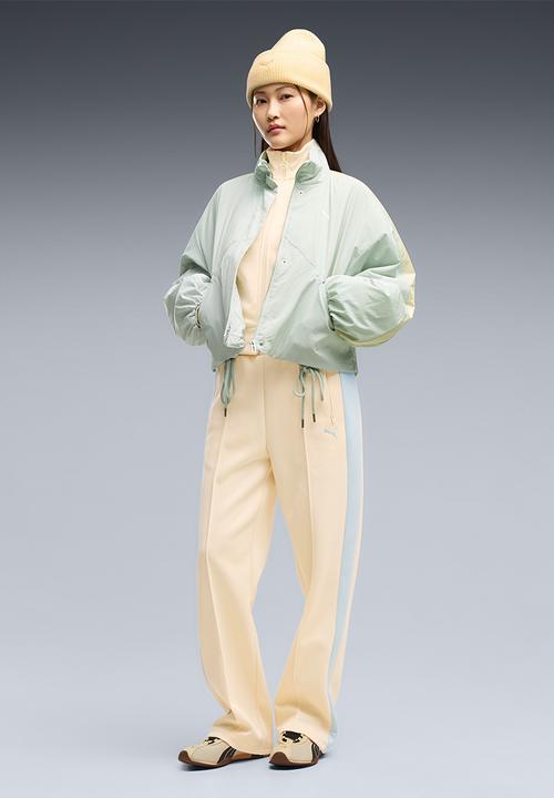 PUMA - T7 Always On Straight Track Pants Op - Buttercream-Créme De Mint
