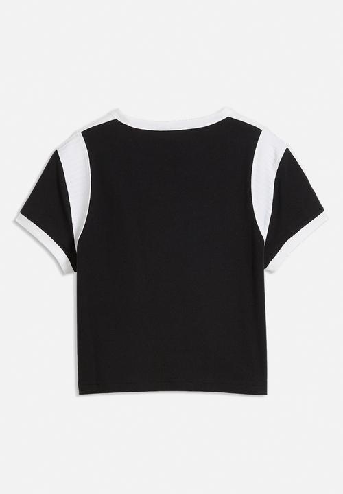 PUMA - Graphic  Ringer Baby Tee - Puma Black