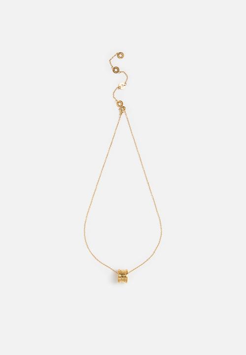 Zoe on Trend - Trendy Pendant Necklace - Gold