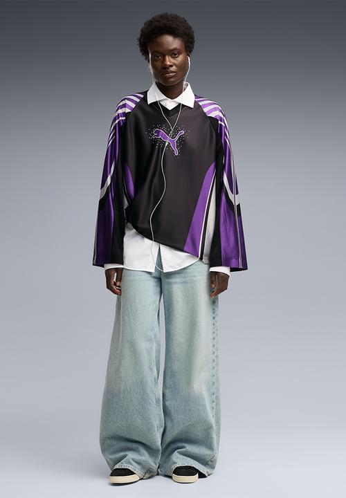 PUMA - Street Glam Oversized Bedazzled Jersey - Puma Black