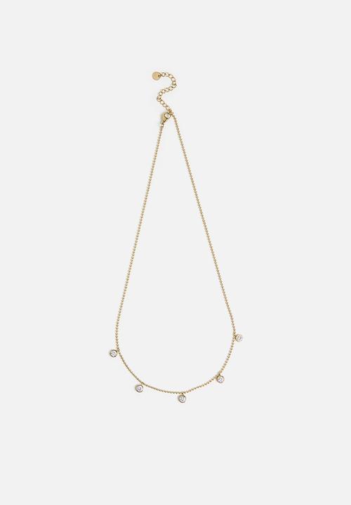 Zoe on Trend - Pretty Drop-Necklace - Gold