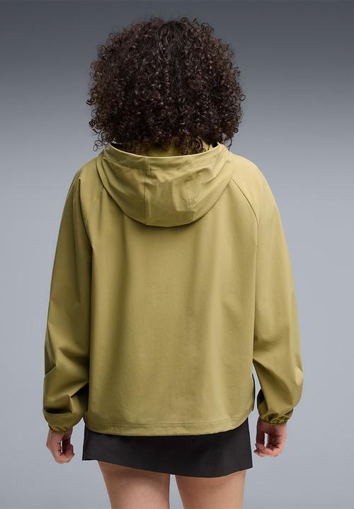 PUMA - Pumatech Sense 4-Way Stretch Oversized Short Woven Jacket - Chai Latte