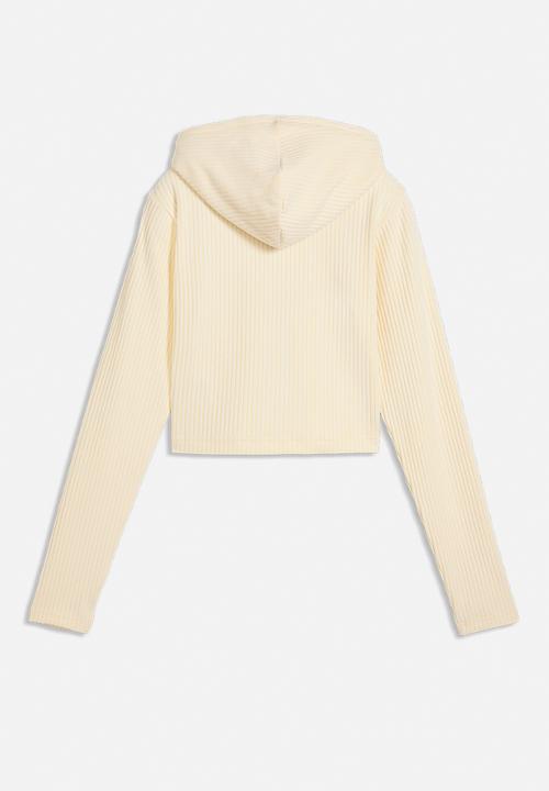 PUMA - Ess Ribbed Full-Zip Soft Touch Hoodie - Buttercream Heather