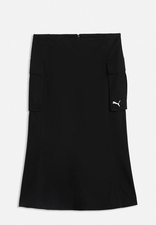 PUMA - Ess Ripstop Midi Cargo Skirt - Puma Black