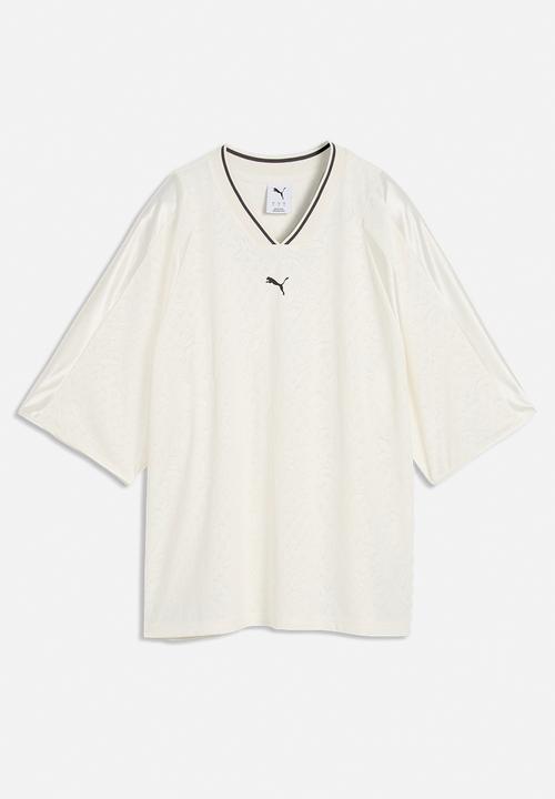 PUMA - Lace Pack Oversized Short Sleeve Jersey - Warm White