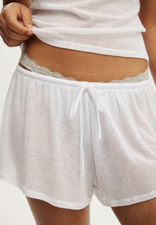 Cotton On - Sheer Shorts - White
