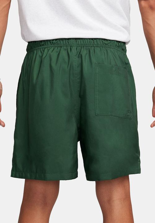 Nike - NSW  Club Woven Flow Short - Dk Green Fir/White