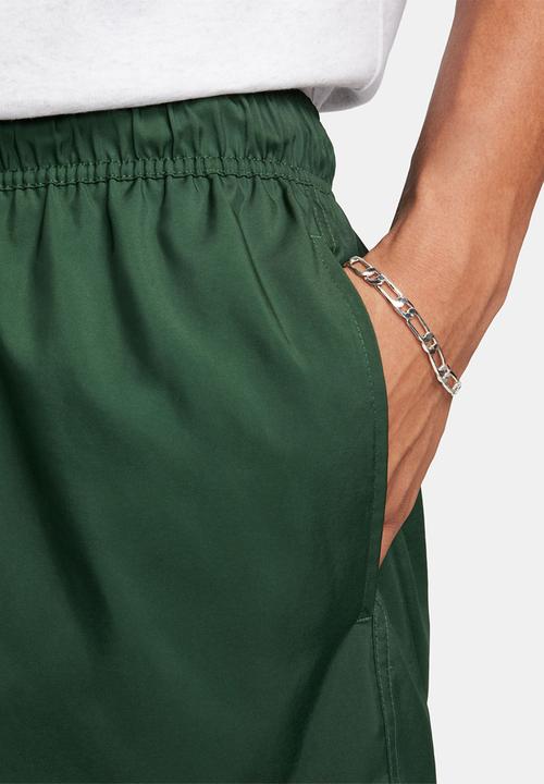 Nike - NSW  Club Woven Flow Short - Dk Green Fir/White