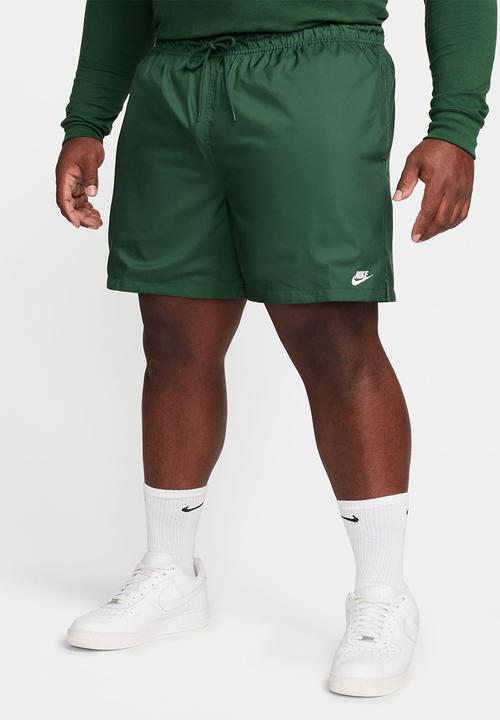 Nike - NSW  Club Woven Flow Short - Dk Green Fir/White