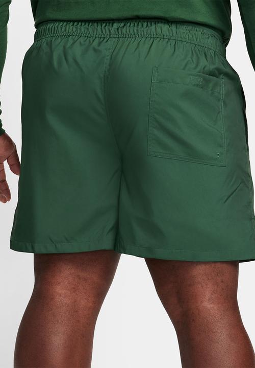 Nike - NSW  Club Woven Flow Short - Dk Green Fir/White