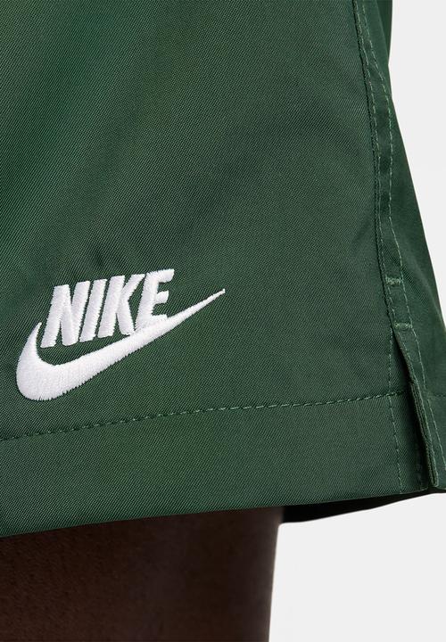 Nike - NSW  Club Woven Flow Short - Dk Green Fir/White