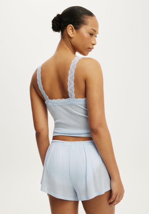Cotton On - Sheer Shorts - Violet Blue