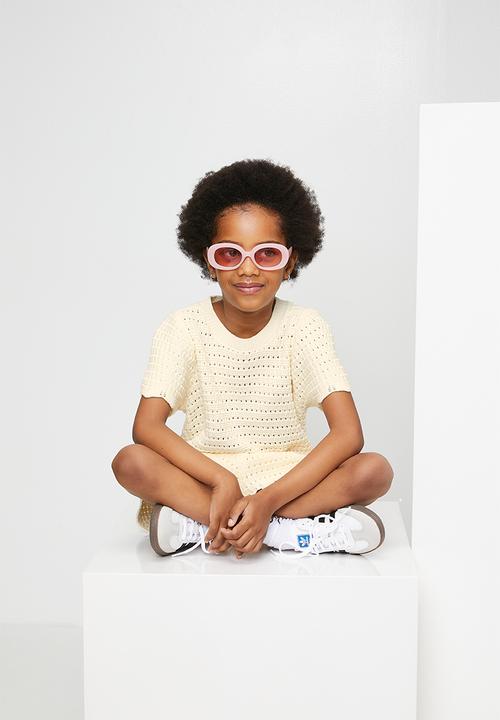 Pop Candy - Knit top & shorts - cream