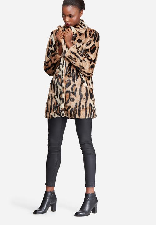 Glamorous - Leopard faux fur coat