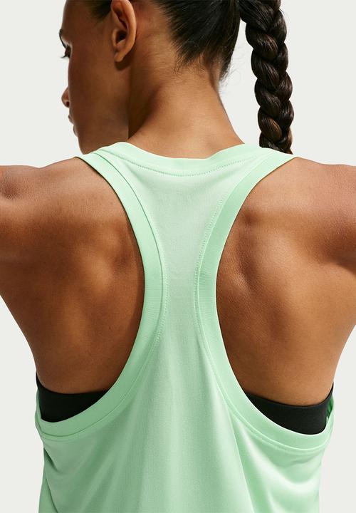 Nike - W Nk Df Rlgd Rcr Tank - Cucumber Calm/White