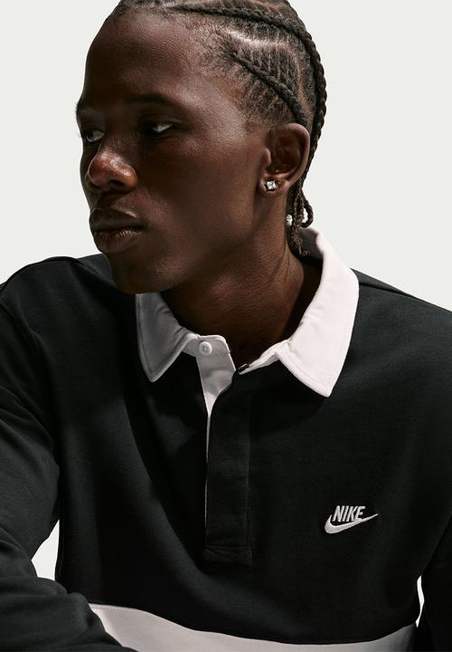 Nike - Club  Long-Sleeve Rugby Top - Black/Phantom/Phantom