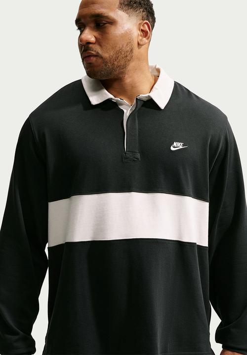 Nike - Club  Long-Sleeve Rugby Top - Black/Phantom/Phantom