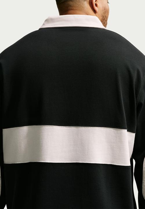 Nike - Club  Long-Sleeve Rugby Top - Black/Phantom/Phantom