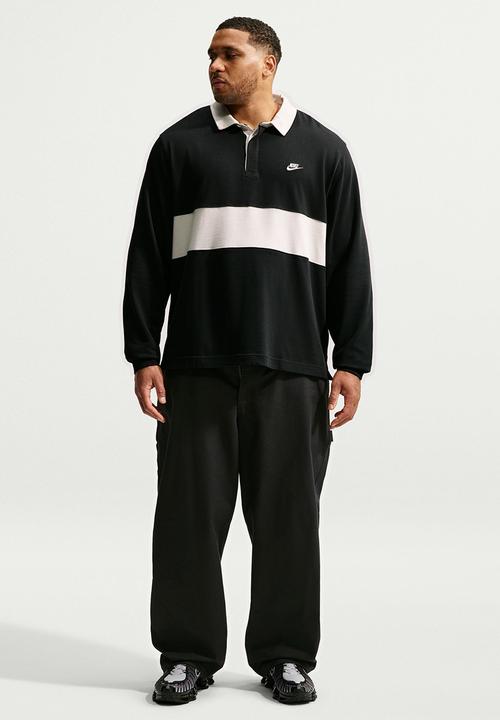 Nike - Club  Long-Sleeve Rugby Top - Black/Phantom/Phantom