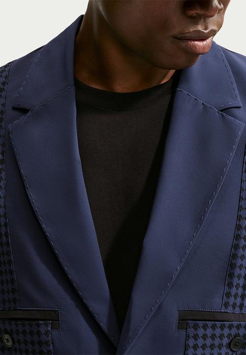 Nike -  Club Rules Sun AOP  Helios Blazer - Navy Obsidian/Black/Black