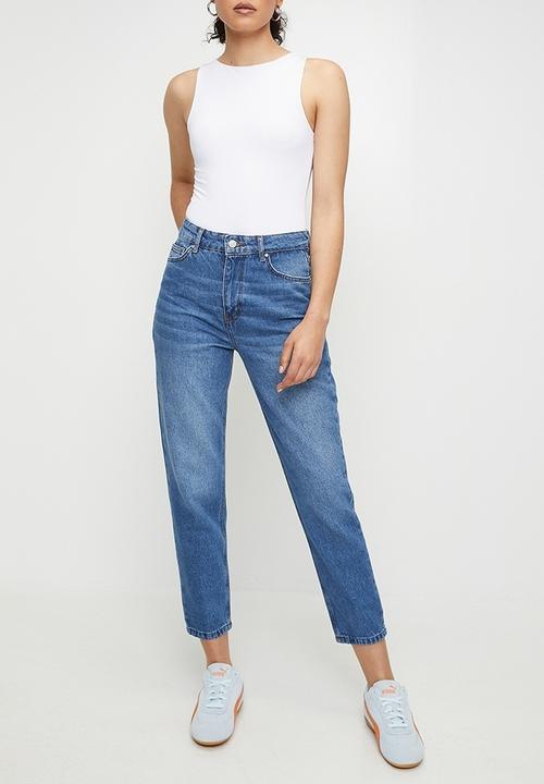 Trendyol - High waist mom jeans - blue