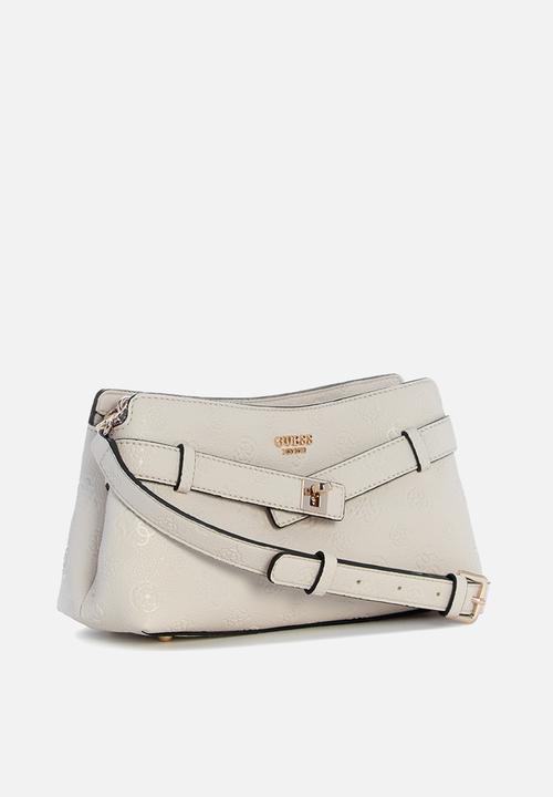 GUESS - Ella Logo Girlfriend Crossbody - Stone Logo