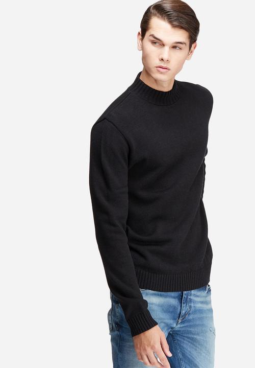 basicthread - High neck chunky knit